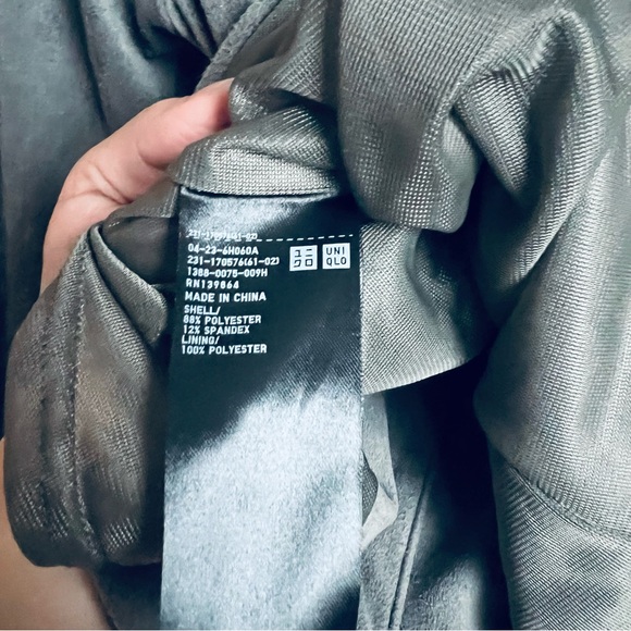 Carine Roitfeld uniqlo grey faux suede full zip jacket XS - Picture 7 of 7